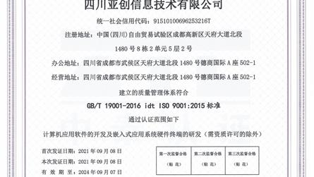 喜报!热烈祝贺我公司通过ISO9001质量管理体系...